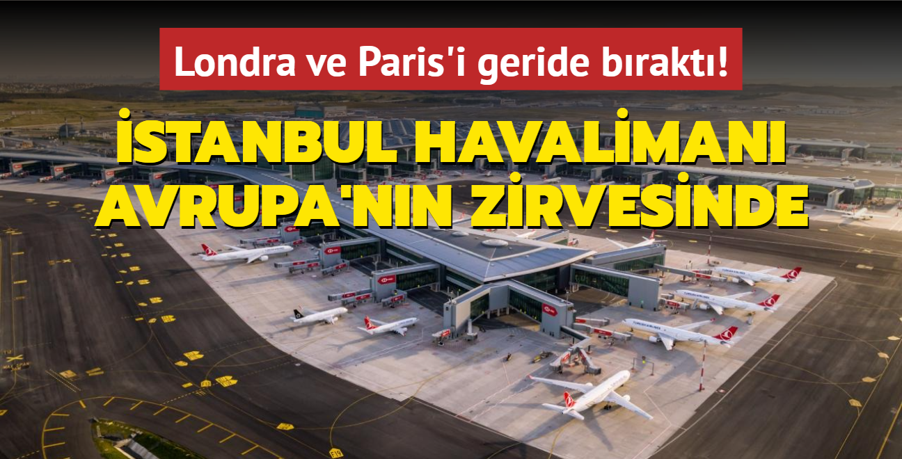 stanbul Havaliman Avrupa'nn zirvesinde... Londra, Amsterdam ve Paris'i geride brakt!