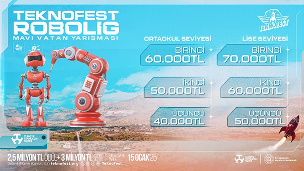 TEKNOFEST Robolig Mavi Vatan yarmas bavurular devam ediyor!