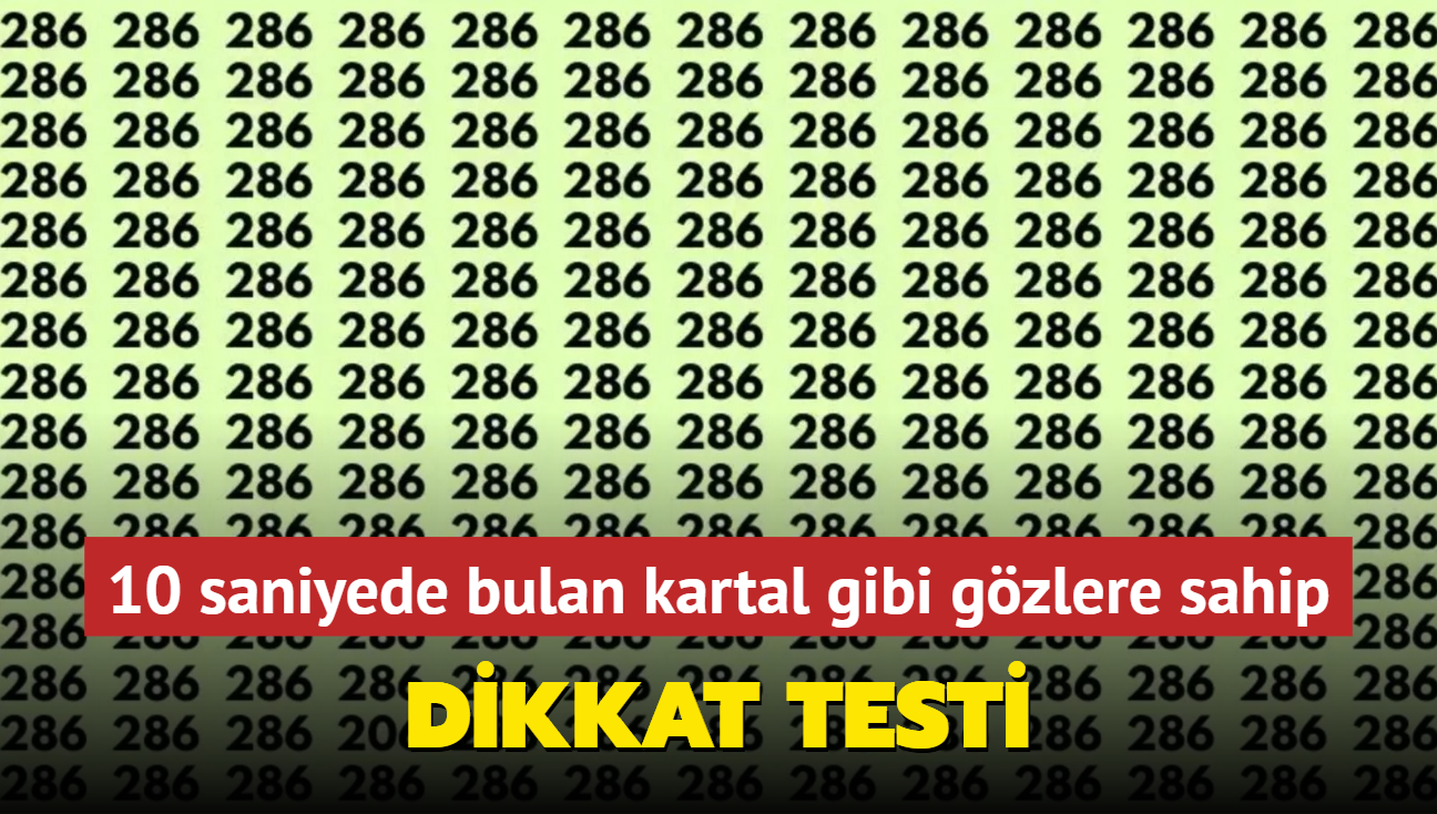 Dikkat testi: 10 saniyede bulan kartal gibi gzlere sahip: 100 kiiden 3' farkl sayy buldu