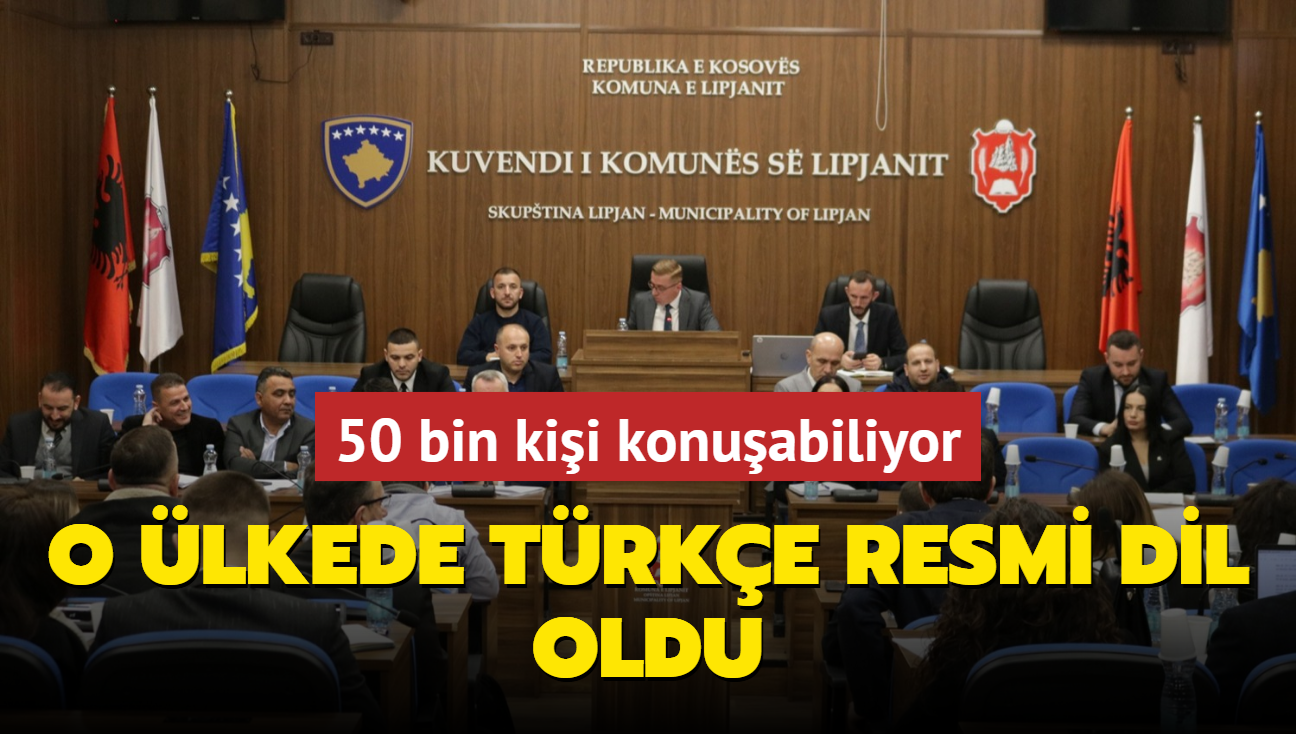 O lkede Trke resmi dil oldu! 50 bin kii konuabiliyor