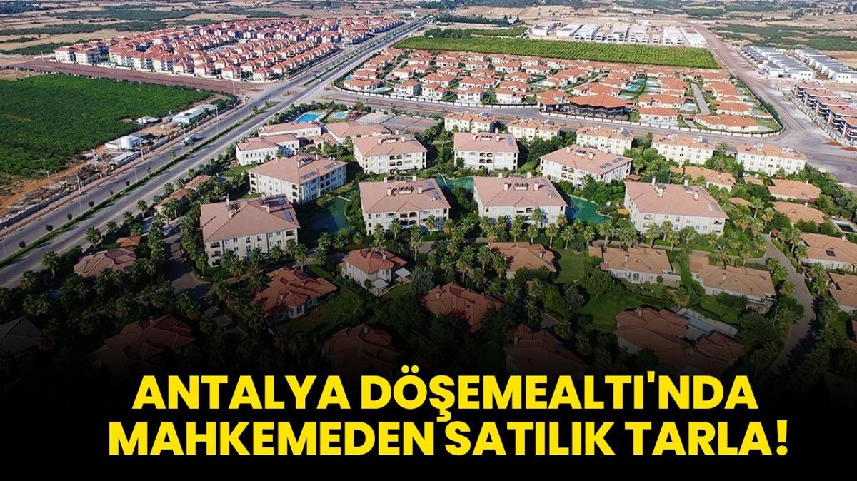 Antalya Demealt'nda mahkemeden satlk tarla!