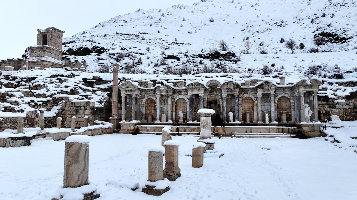 Sagalassos Antik Kenti kar yayla beyaza brnd