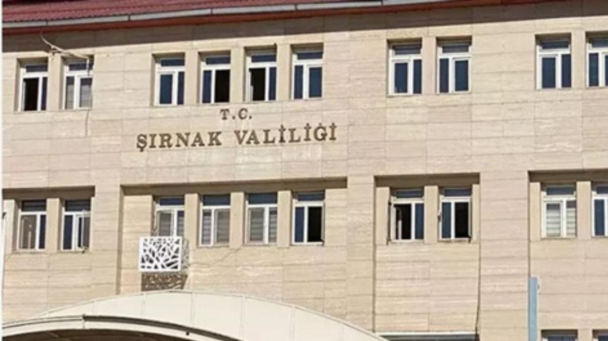 rnak Valilii baz blgeleri 'geici zel gvenlik blgesi' ilan etti