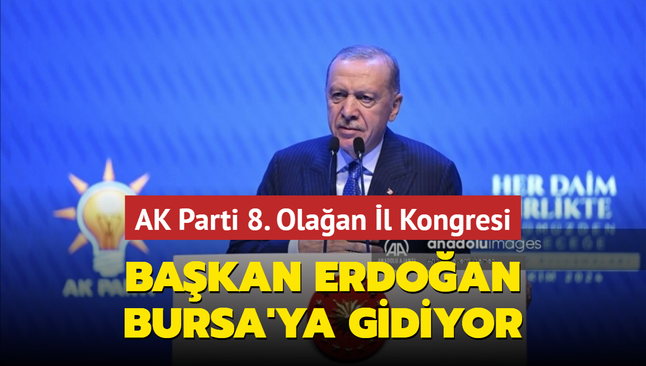 Bakan Erdoan Bursa'ya gidiyor