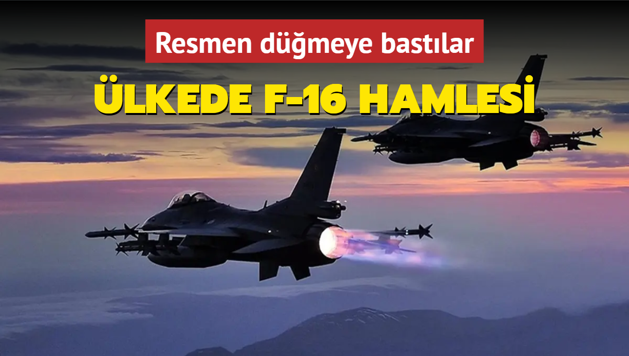 lkede F-16 hamlesi: Resmen dmeye bastlar