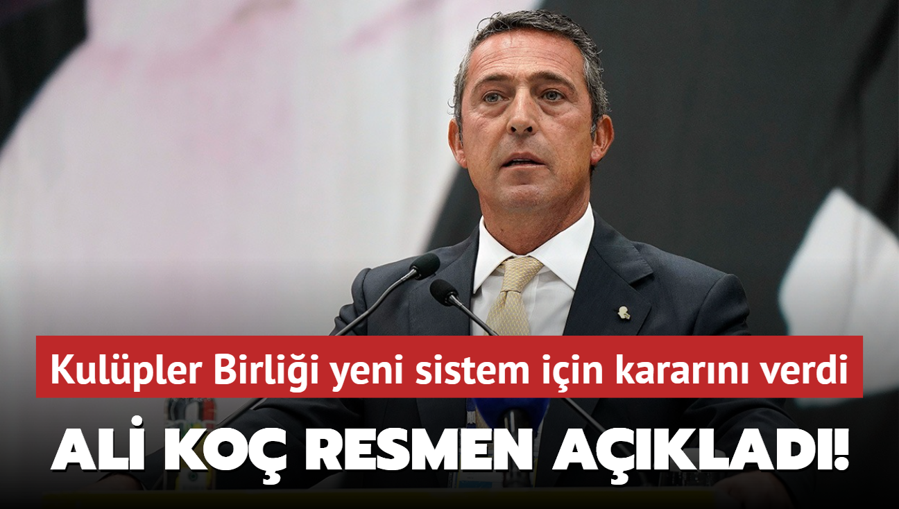 Ali Ko resmen aklad! Kulpler Birlii yeni sistem iin kararn verdi