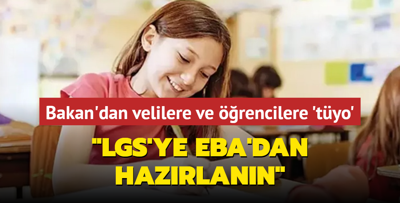 LGS'ye EBA'dan hazrlann