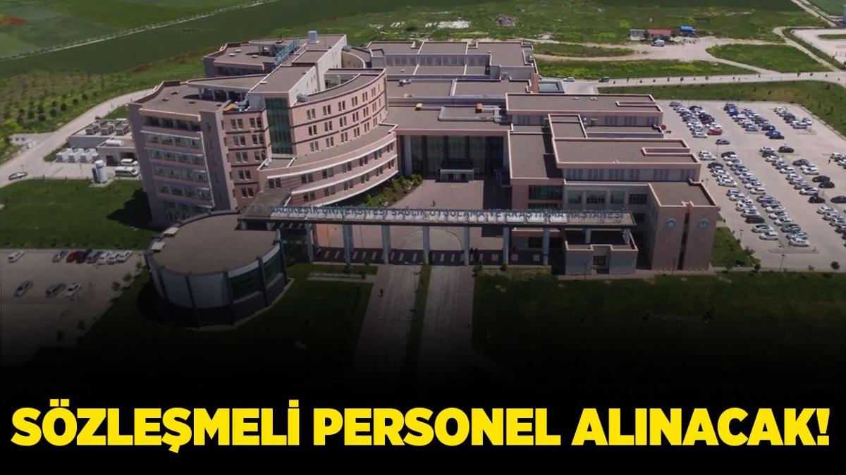 Balkesir niversitesi 1 adet Szlemeli Personel alacak!