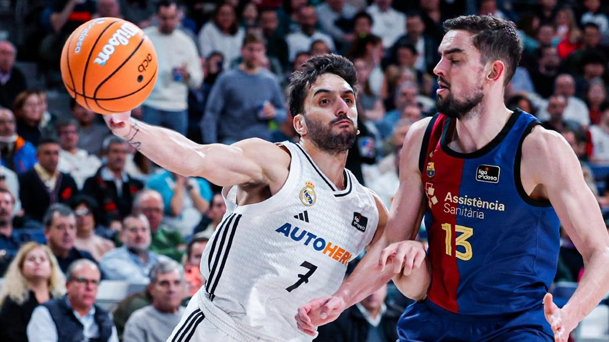 Basketbolda+Real+Madrid,+Barcelona%E2%80%99y%C4%B1+ma%C4%9Flup+etti