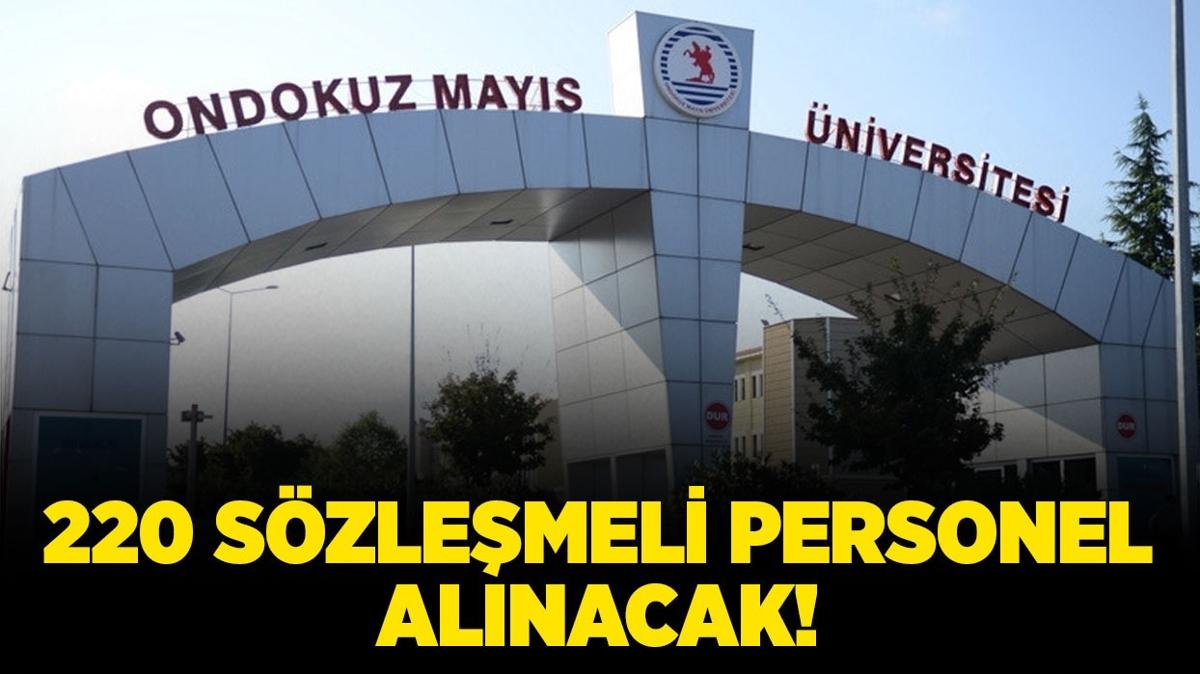 Ondokuz Mays niversitesi 220 Szlemeli Personel alacak!