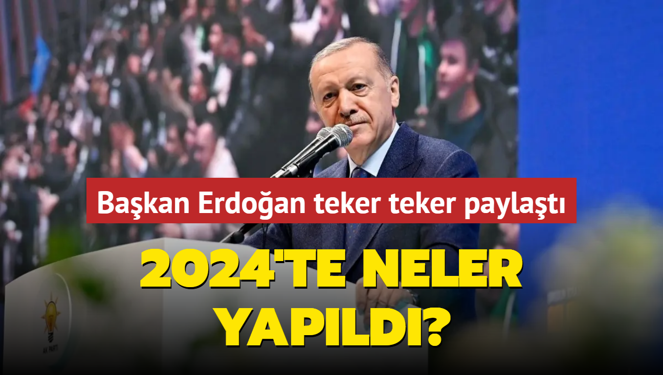 Bakan Erdoan'dan 2024 deerlendirmesi