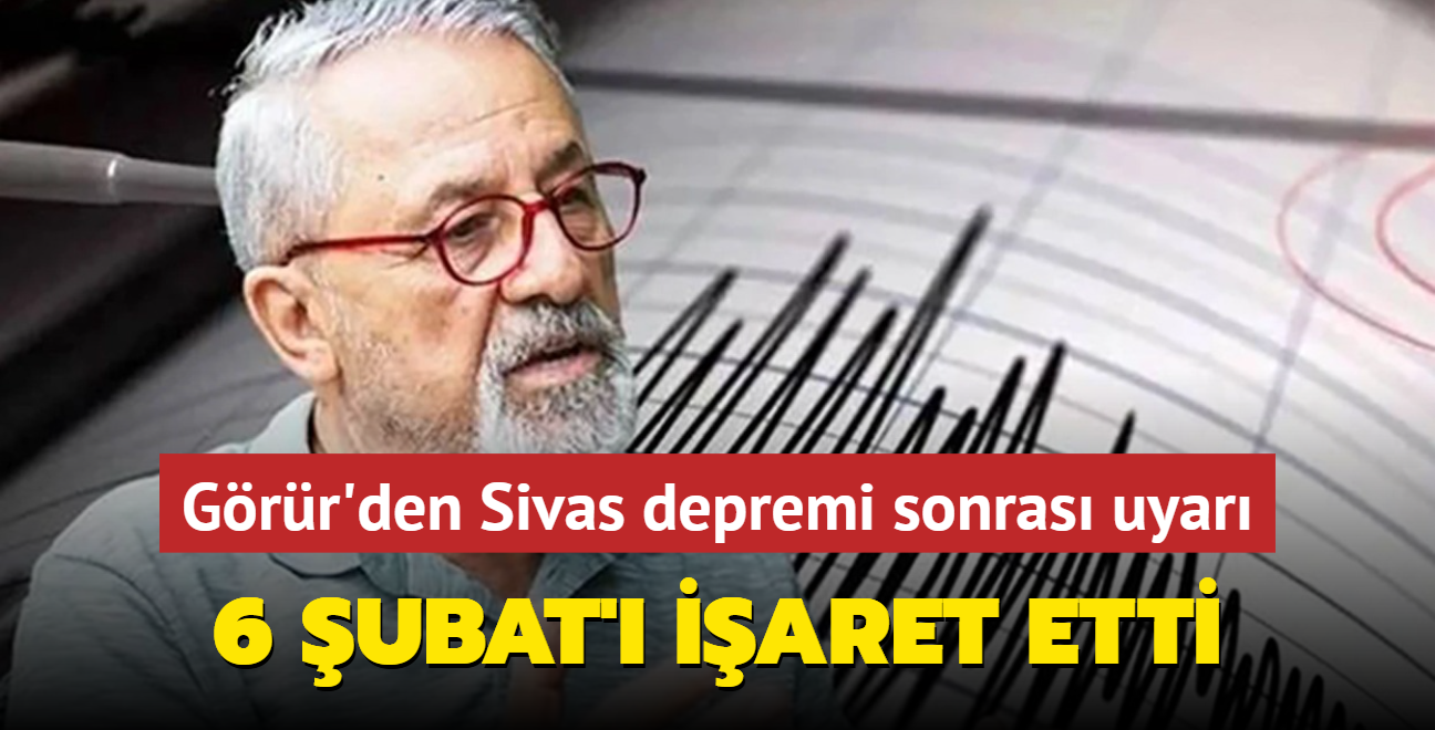 Grr'den Sivas depremi sonras uyar: 6 ubat' iaret etti