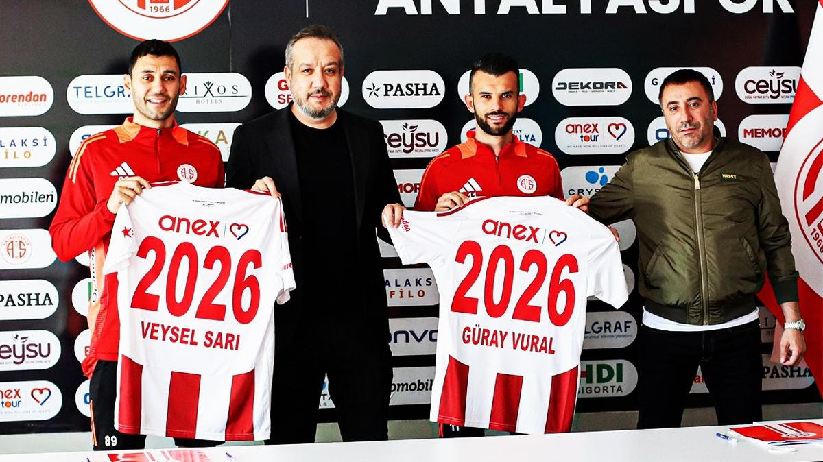 Antalyaspor, Veysel Sar ve Gray Vural ile nikah tazeledi