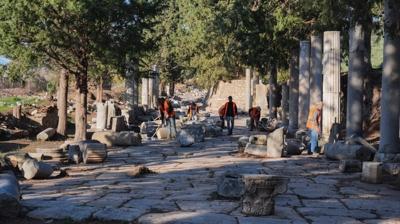 Efes Antik Kenti'nin gezi rotas deiiyor