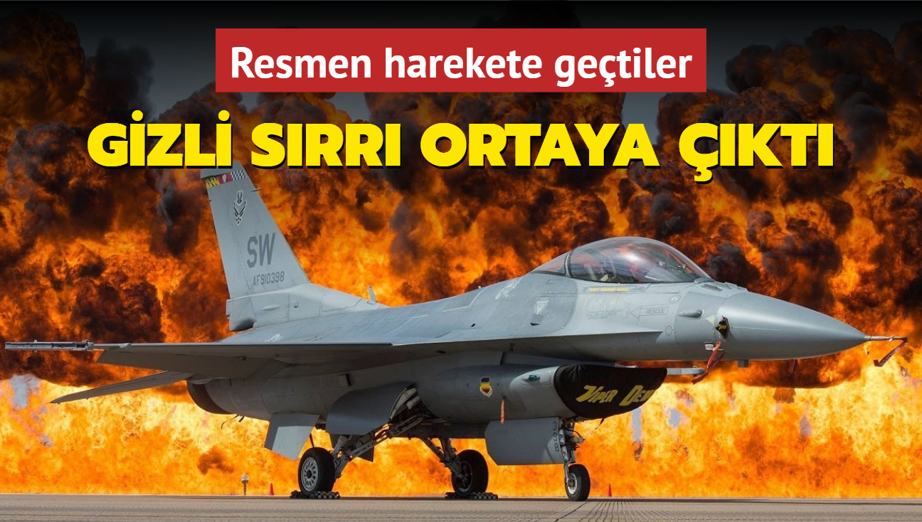 F-16'larn gizli srr ortaya kt... Resmen harekete getiler