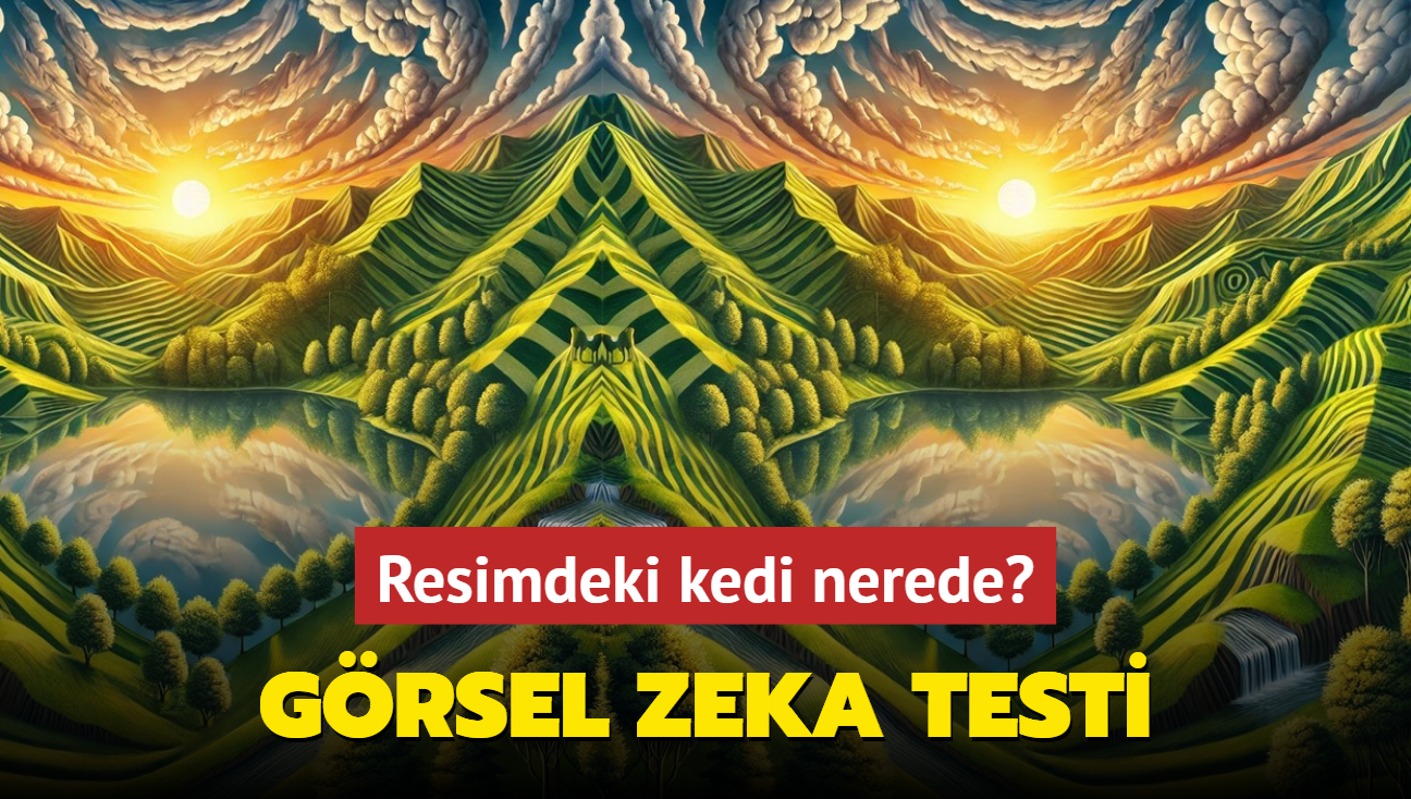 Grsel zeka testi: Resimdeki gizli kedi nerede" Beyinde ok etkisi yapan optik illzyon