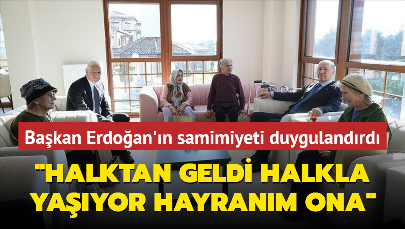 Bakan Erdoan'n samimiyeti duygulandrd... "Halktan geldi, halkla yayor, hayranm ona"