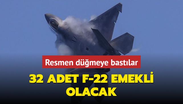 Resmen dmeye bastlar: 32 adet F-22'yi yollayacaklar