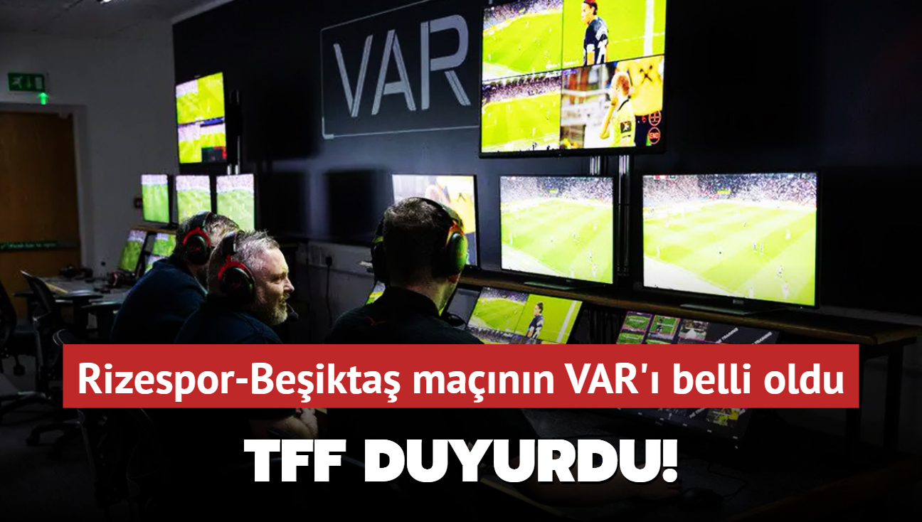 Rizespor-Beikta mann VAR' belli oldu