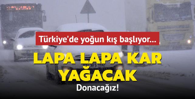 Trkiye'de youn k balyor: Lapa lapa kar yaacak... Donacaz!