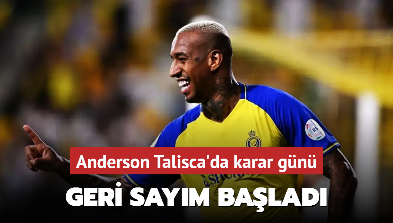 Anderson Talisca'da karar gn