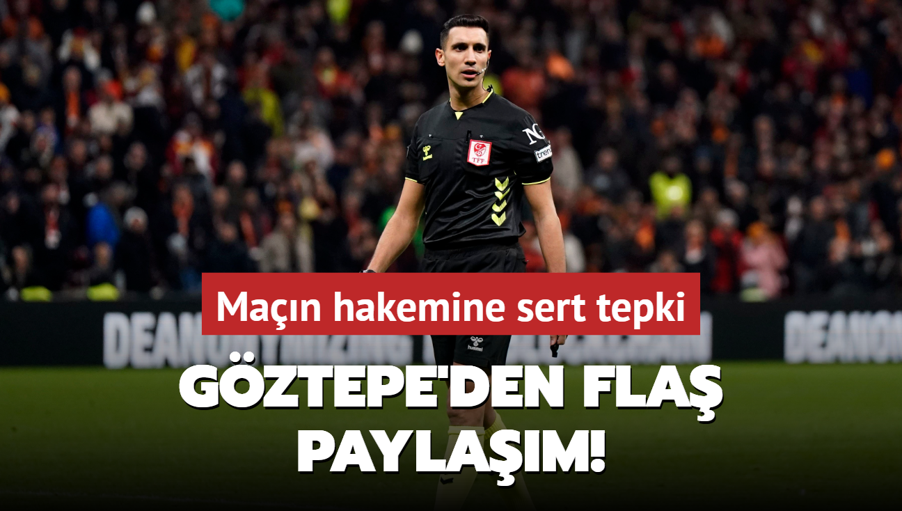 Gztepe'den fla paylam! Man hakemine sert tepki