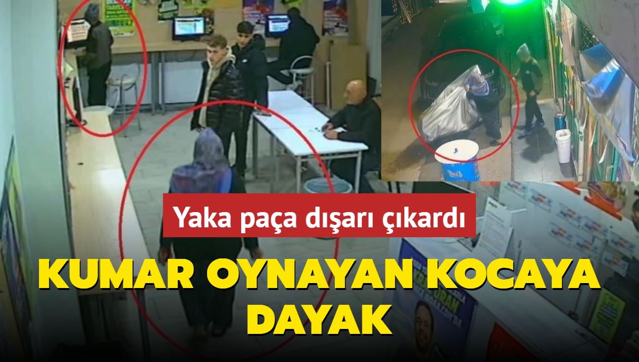 Kumar oynayan kocaya dayak... Yaka paa dar kard