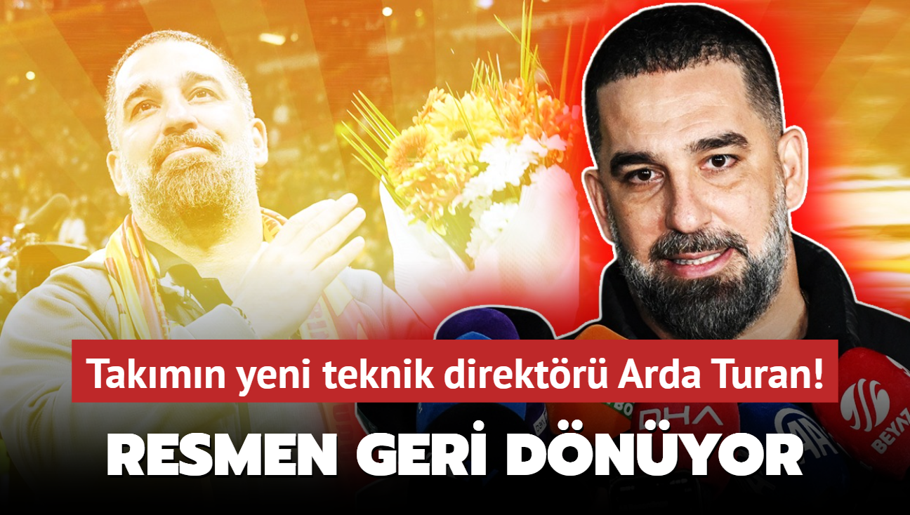 Ve geri dnyor! Takmn yeni teknik direktr Arda Turan: Resmen duyurdular