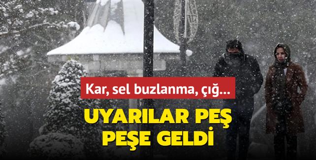 Dikkatli ve tedbirli olun: Kar, sel buzlanma, ! Meteoroloji'den uyarlar pe pee geldi... 