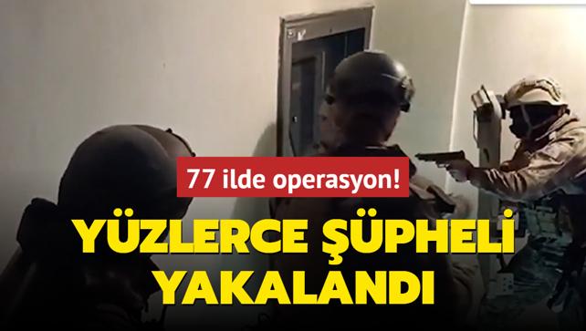 77 ilde 'NARKOKAPAN-5' operasyonlar: 1 milyon 168 bin 42 adet uyuturucu hap ele geirildi