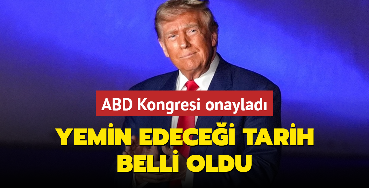 ABD Kongresi, Trump'n 2024 seimlerinin galibi olduunu onaylad