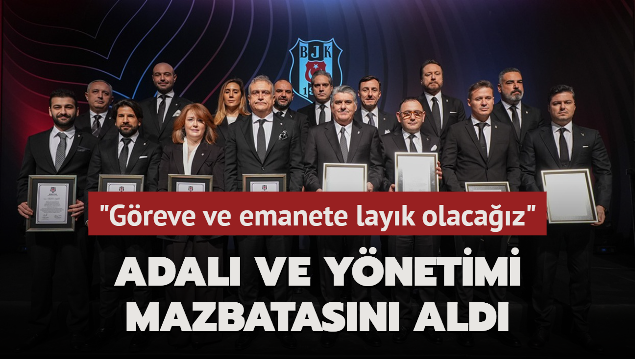 Serdal Adal ve ynetimi mazbatasn ald "Greve ve emanete layk olacaz"