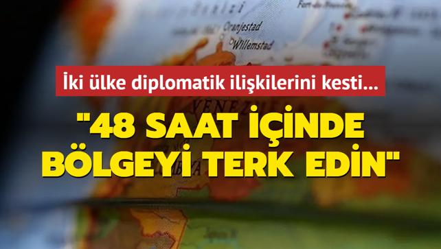 ki lke diplomatik ilikilerini kesti: 48 saat iinde lkeyi terk edin