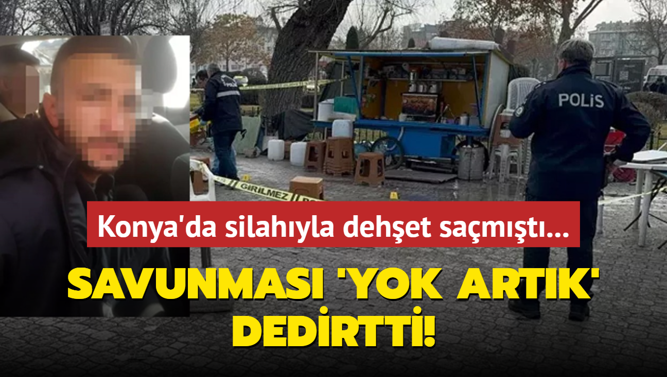 Konya'da silahyla dehet samt... Savunmas 'yok artk' dedirtti!