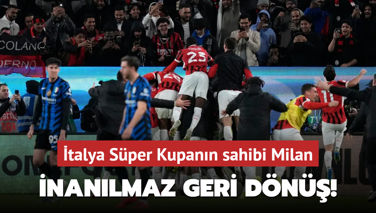 nanlmaz geri dn! talya Sper Kupann sahibi Milan