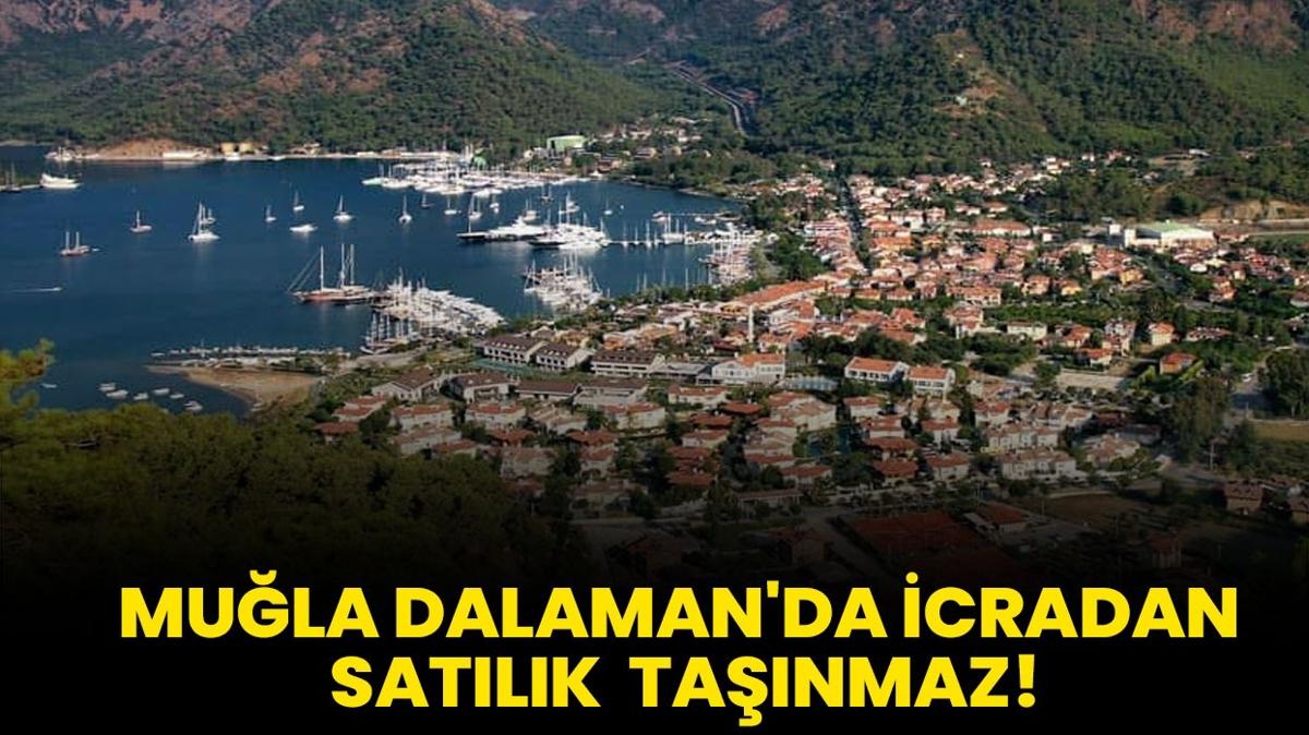 Mula Dalaman'da icradan satlk iinde yaplar olan tanmaz!