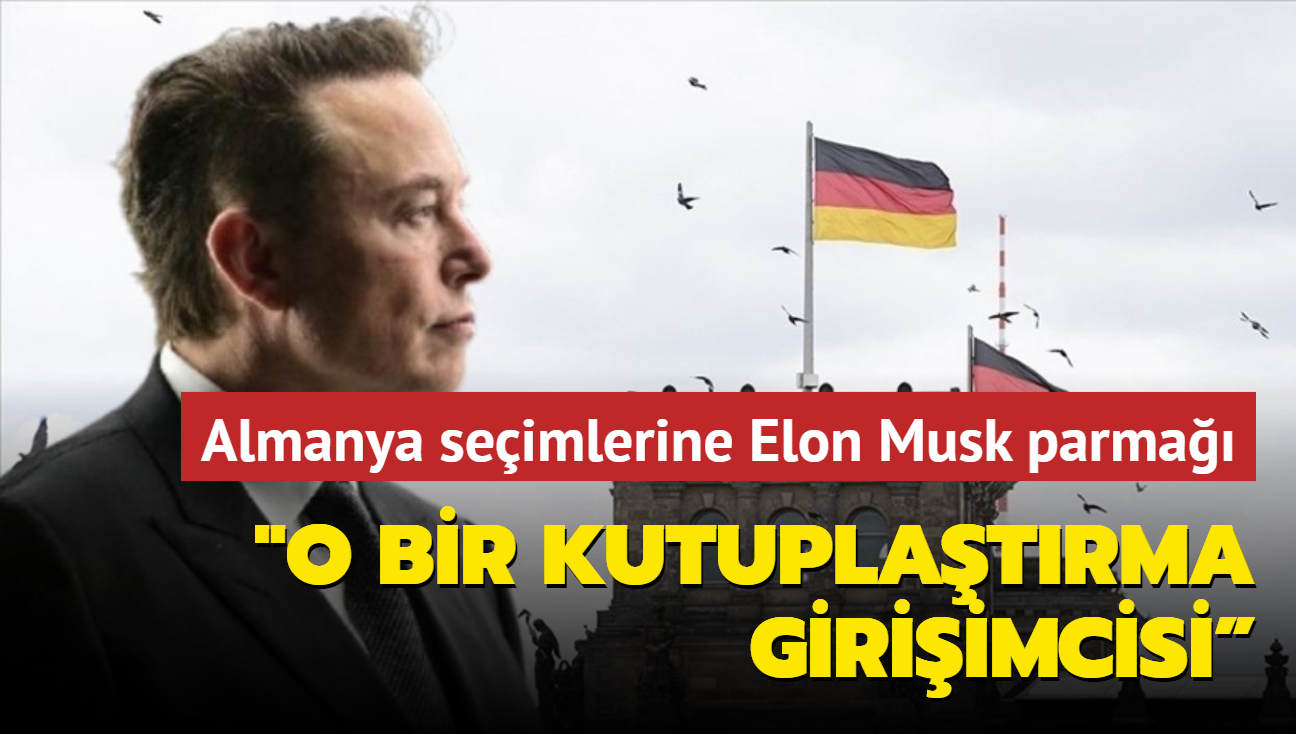 Almanya seimlerine Elon Musk parma... "O bir kutuplatrma giriimcisi