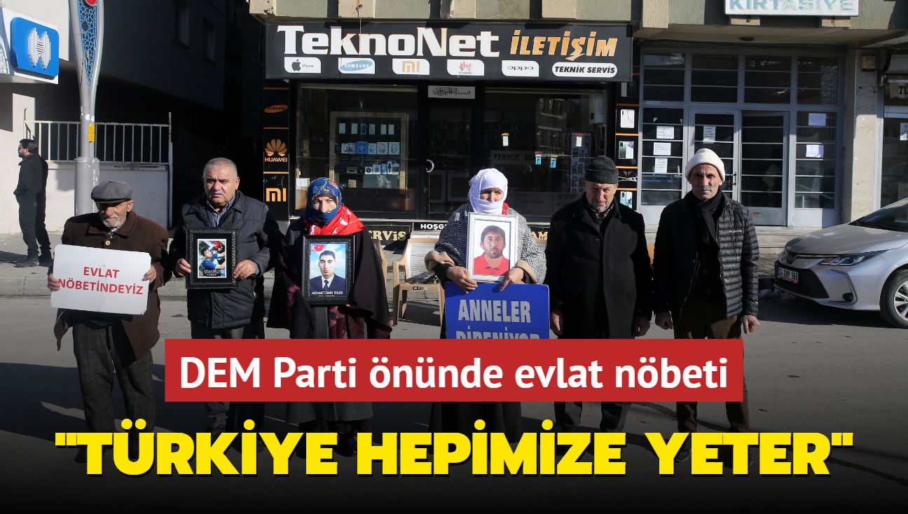 DEM Parti nnde evlat nbeti... "Trkiye hepimize yeter"