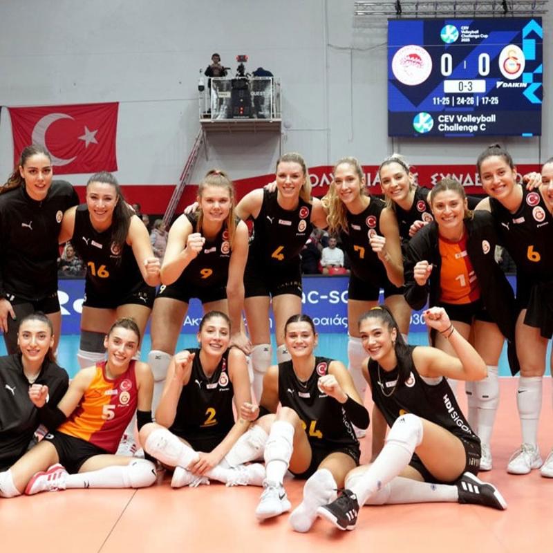 Galatasaray, Yunanistan deplasmannda set vermeden kazand