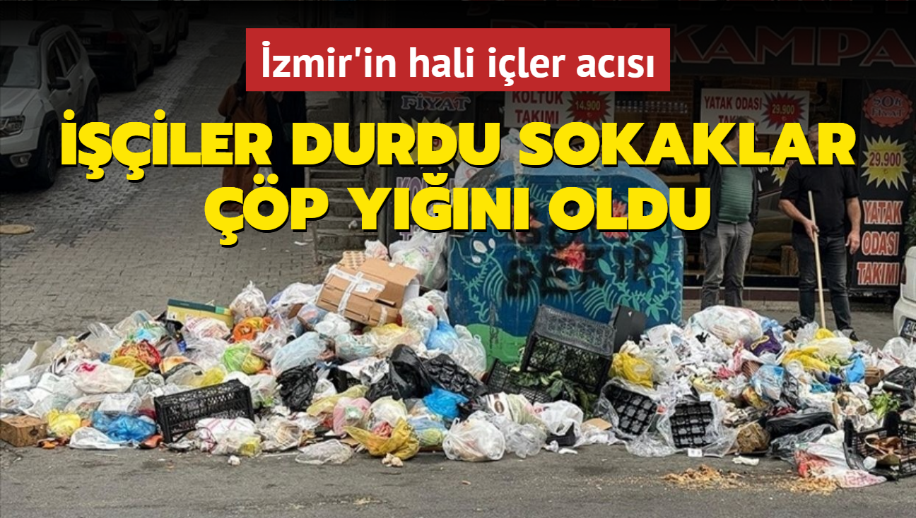 zmir'in hali iler acs... iler durdu sokaklar p yn oldu