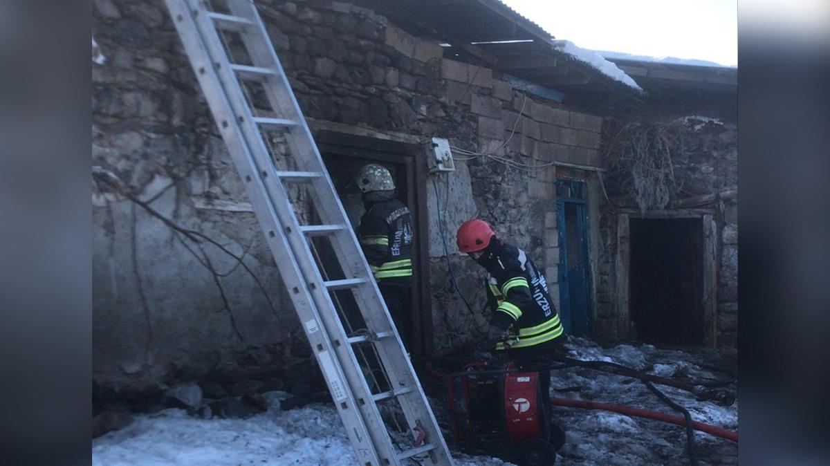 Erzurum'da evde kan yangnda 1 kii hayatn kaybetti