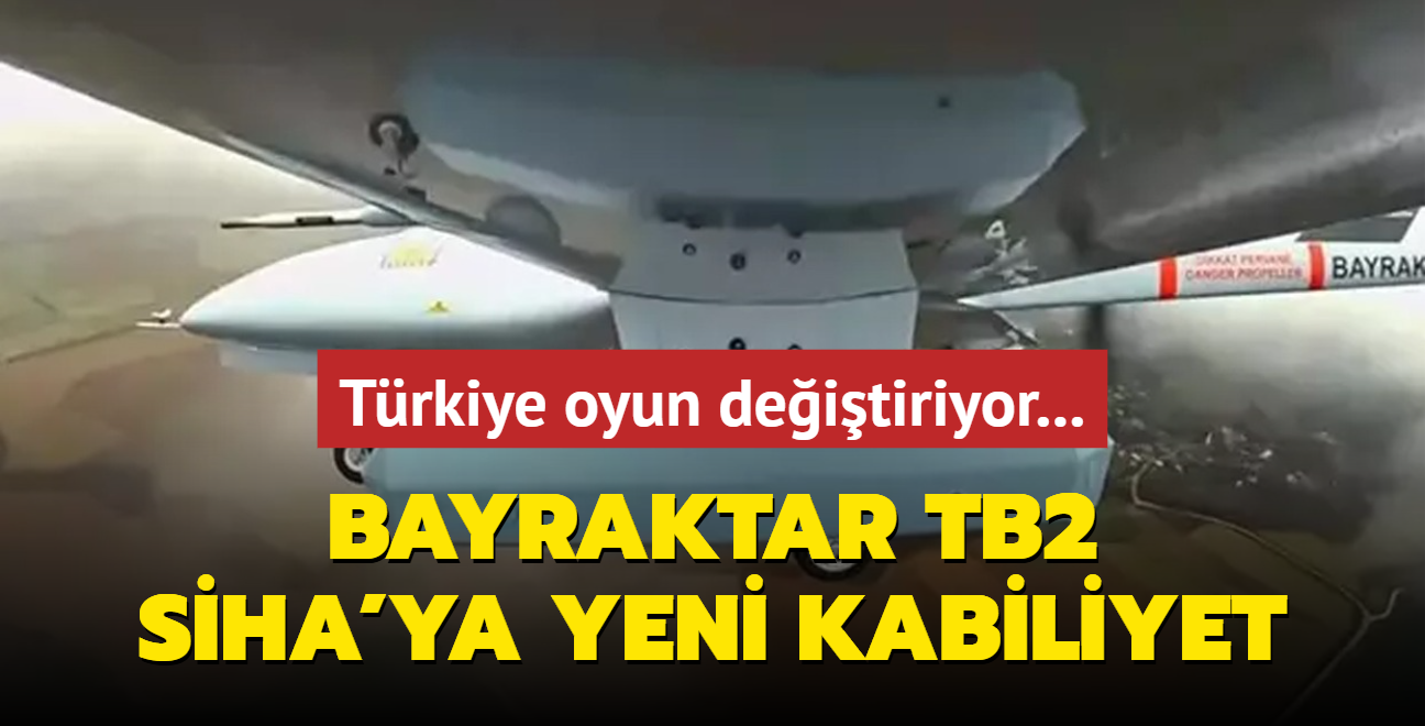 Trkiye oyun deitiriyor... Bayraktar TB2 SHA'ya yeni kabiliyet