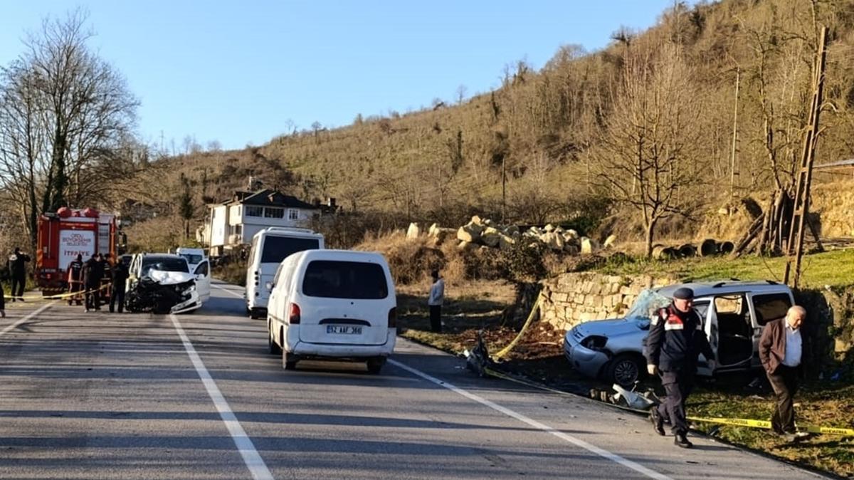 Ordu'da feci kaza: 2 l, 5 yaral