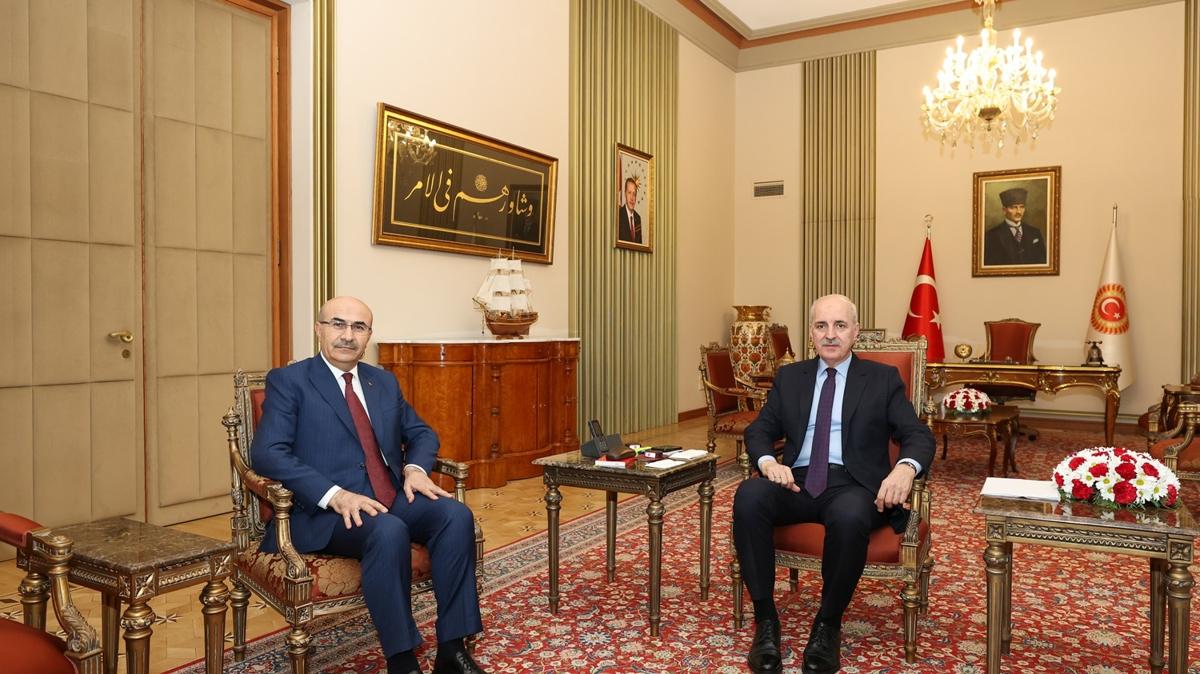 TBMM Bakan Kurtulmu, Emniyet Genel Mdr Mahmut Demirta' kabul etti