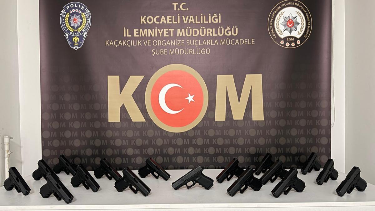 Kocaeli'de silah kaakl operasyonu: 6 tutuklu