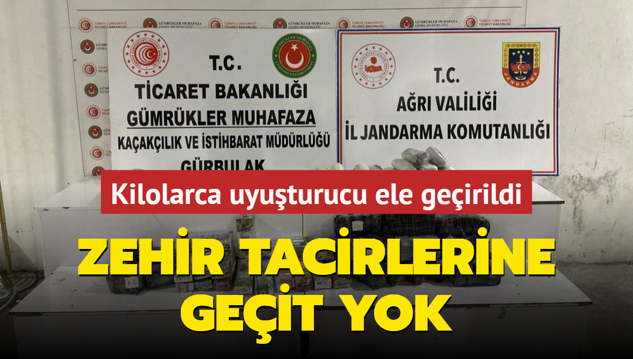 Zehir tacirlerine geit yok... Kilolarca uyuturucu ele geirildi