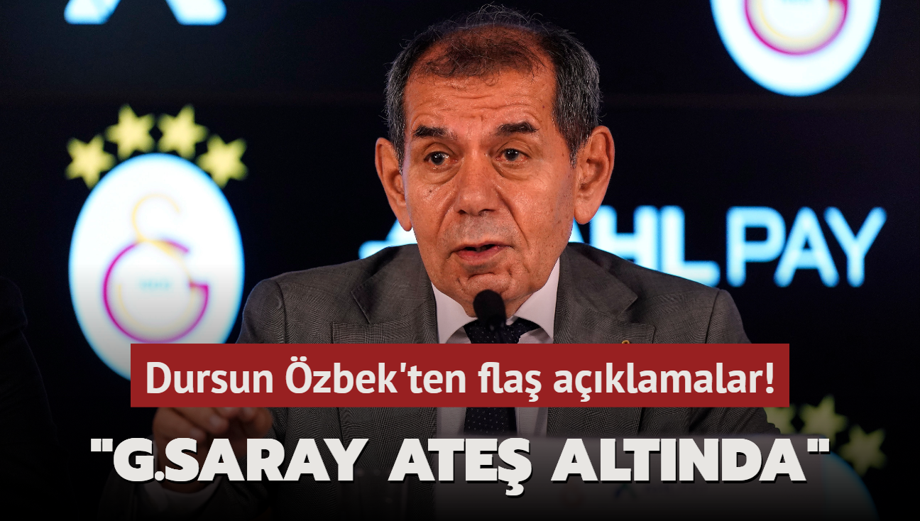 Dursun zbek'ten fla aklamalar! "Galatasaray ate altnda"