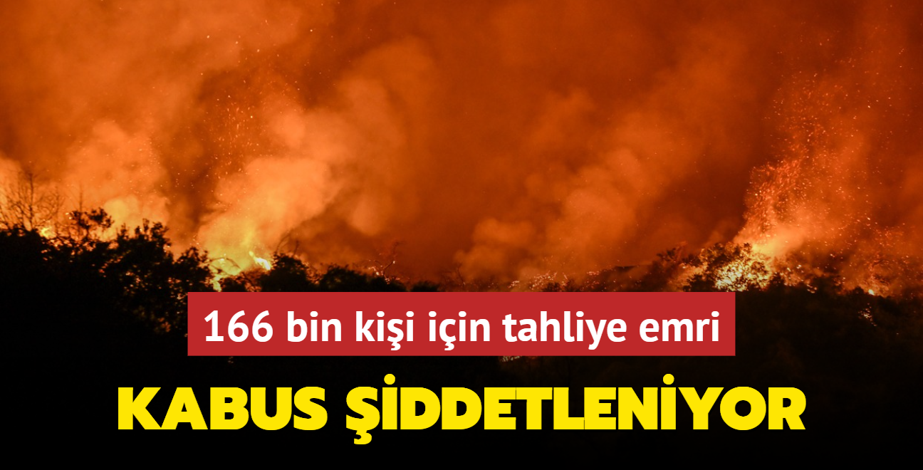 Kabus iddetleniyor! 166 bin kii iin tahliye emri