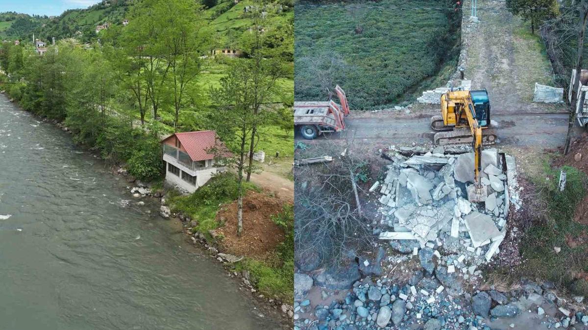 Rize'nin gzbebeinde kaak yap sorunu zlyor; ykmlar balad