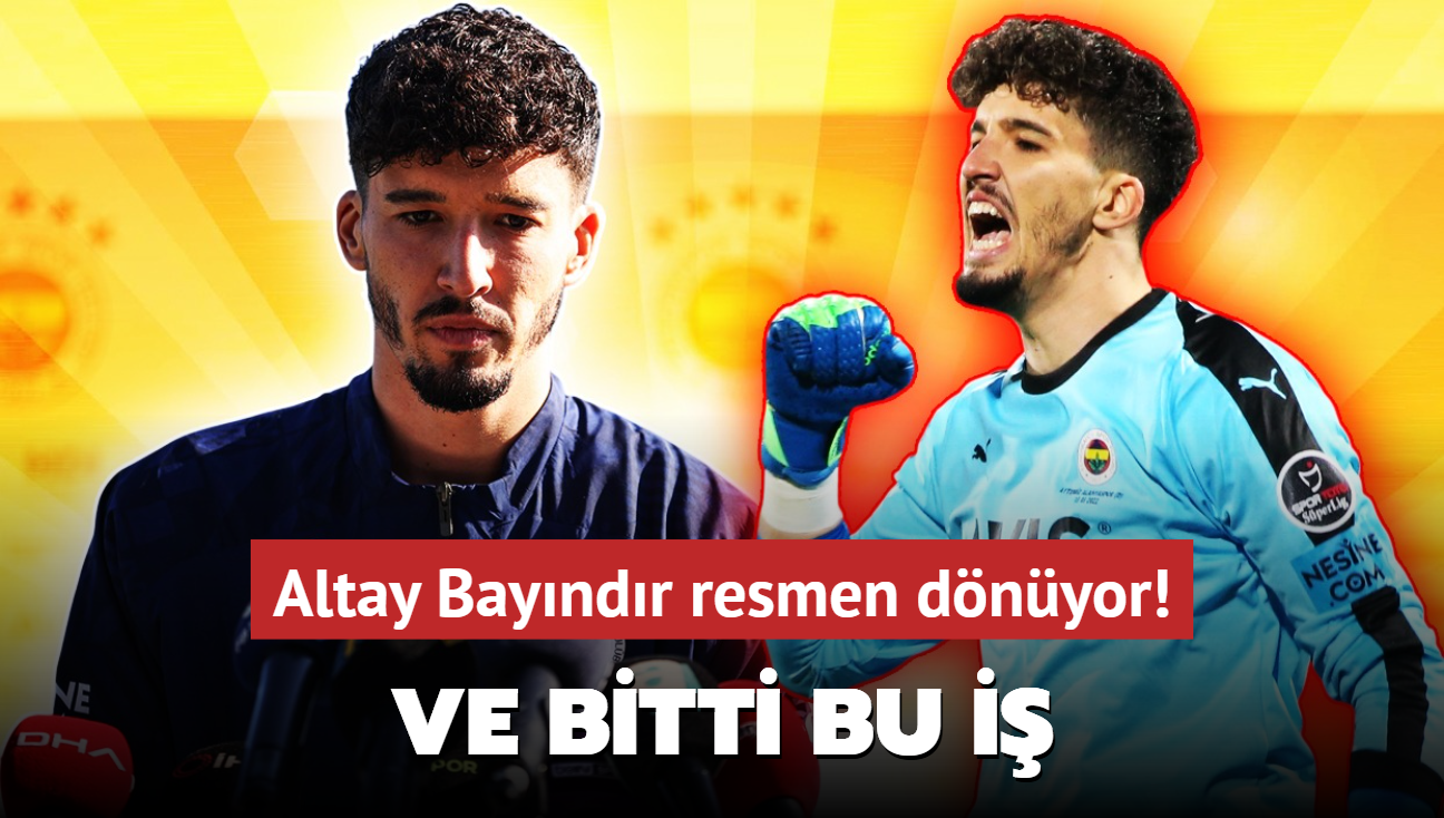 Ve bitti bu i! Altay Bayndr resmen dnyor: Sper Lig'de yln transferi